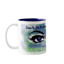 Through Deaf Eyes in color MUG by jacsmarosi Through Deaf Eyes in color MUG
