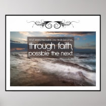 Through Faith Custom Poster