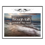 Through Faith Custom Poster posters