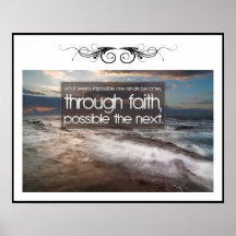 Through Faith Custom Poster
