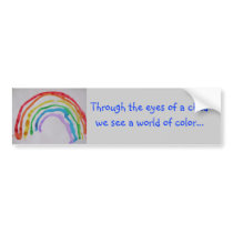 Through the eyes of a child bumper stickers
