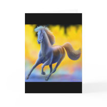 Through the Fire Horse Greeting Card by twopurringcats Through the Fire Horse Greeting Card