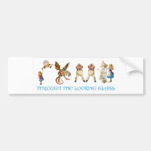 THROUGH THE LOOKING GLASS BUMPER STICKERS