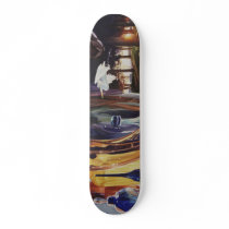 "Through The Looking Glass" Watercolor Art skateboards by PaulJacksonart "Through The Looking Glass" Watercolor Art skateboards