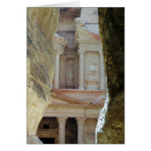 Through the Rocks - Petra Greeting Card