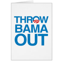 THROW-BAMA OUT GREETING CARD