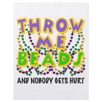 Throw Me Beads and nobody gets hurt Personalized Flyer
