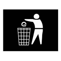THROW OBAMA OUT WITH THE TRASH postcards