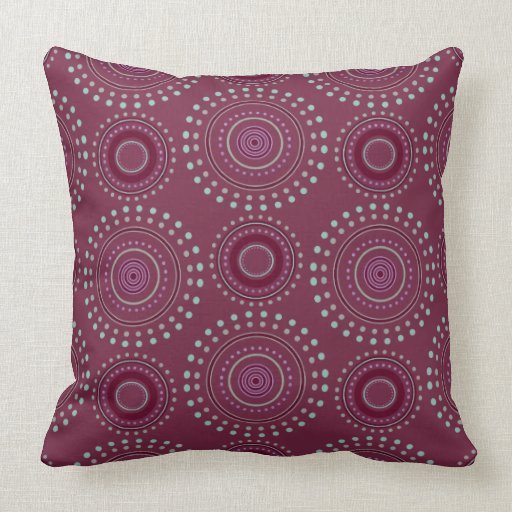 Throw Pillow - Boho Medallions (Bourdeaux)
