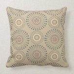 Throw Pillow - Boho Medallions (tan)