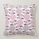 Throw Pillow - Modern Regal Rose in Pink & Gray