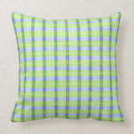Throw Pillow - Spring Green Plaid