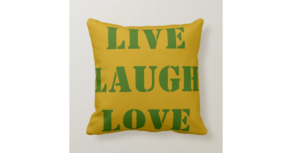 THROW PILLOWS LIVE LOVE LAUGH DECOR GIFTS Zazzle