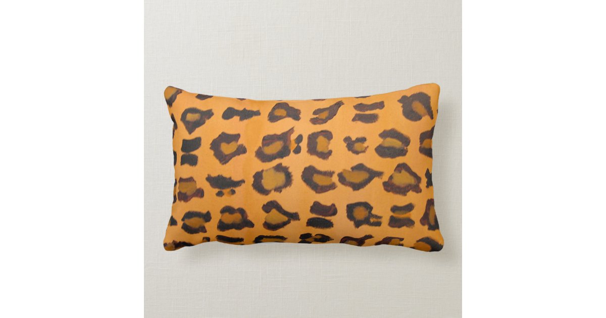 THROW PILLOWS Lumbar Pillow Leopard Print Zazzle