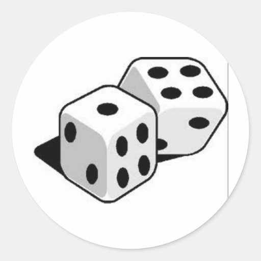 Throw the Dice Stickers Zazzle