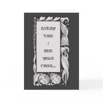 "Throw Up" Greeting Card