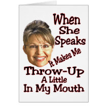Throw-Up  just a little... Greeting Card
