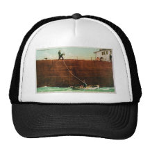 Throwing the Line Trucker Hats