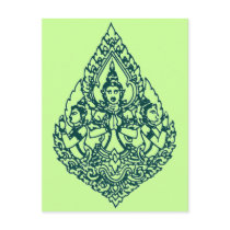 THTHREE HEAD BUDDHA PRAYING LAO, THAI & CAMBODIA postcards by saythany THTHREE HEAD BUDDHA PRAYING LAO, THAI & CAMBODIA postcards