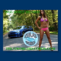 thug world records girl in woods posters