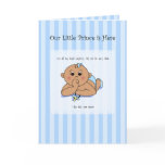 Thumb Sucking Baby Boy Announcement cards