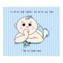 Thumb Sucking Baby Boy Poster posters
