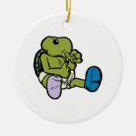 Thumb Sucking Turtle Christmas Ornament