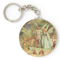 Thumbelina and Prince keychains