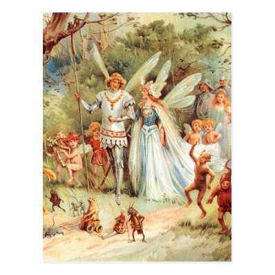 Thumbelina's Wedding in the Forest Post Cards