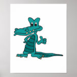 thumbs up alligator posters