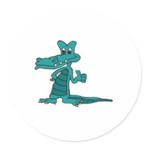 thumbs up alligator stickers