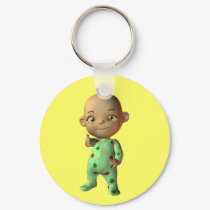 Thumbs up baby boy keychains