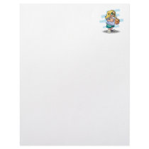thumbs up basketball girl cartoon graphic personalized letterhead