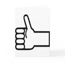 Thumbs up cards