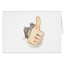 Thumbs up cards
