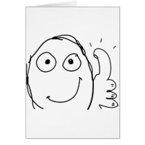 Thumbs up greeting card