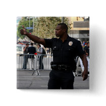Thumbs Up - Cop at  Funeral in LA buttons
