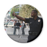 Thumbs Up - Cop at  Funeral in LA Fridge Magnets