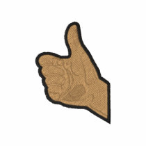 Thumbs-up embroidered shirts