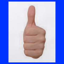 Thumbs up! personalized flyer