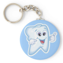 Thumbs up for dental hygiene! key chains