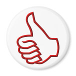 Thumbs Up hand Fridge Magnet