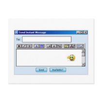 Thumbs up IM - customize with your text postcards
