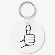Thumbs up keychains