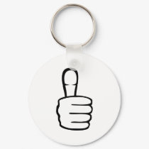 Thumbs up keychains