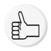 Thumbs up magnet