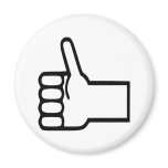 Thumbs up magnet