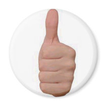 Thumbs up! magnet