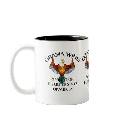 THUMBS UP OBAMA COFFEE MUG by OBAMAWINS