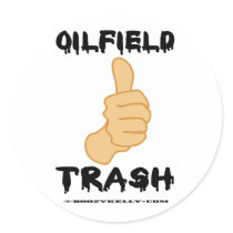 Thumbs Up, Oil Field Trash, Oil Field Sticker